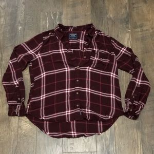 Women’s Small Abercrombie Plaid Button Down Shirt